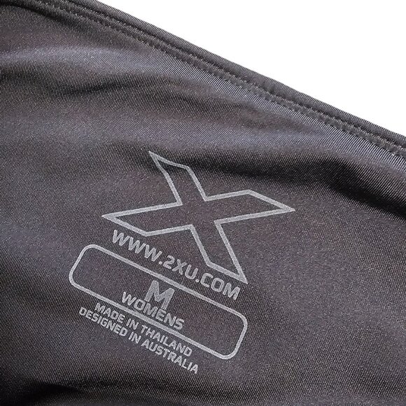 2XU Womens High Rise Compression Tights, Black, UPF 50+, Athletic, Size M - Picture 4 of 9